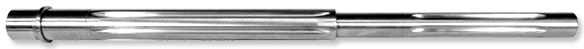 16 Inch Mid-Length Fluted Stainless Steel Barrel with Extension and Pin, Unthreaded