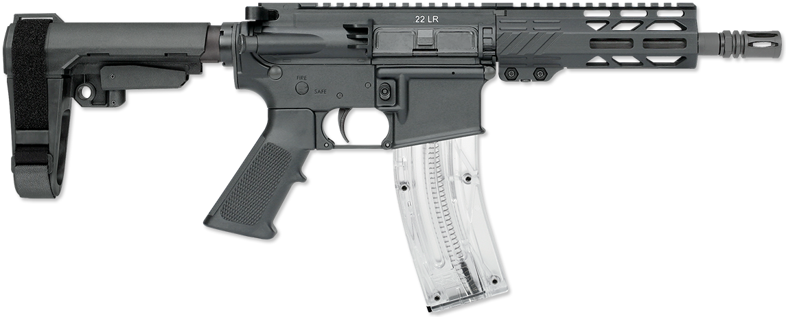 LAR-22 9 Inch Pistol, Poly w/SBA3 Arm Brace