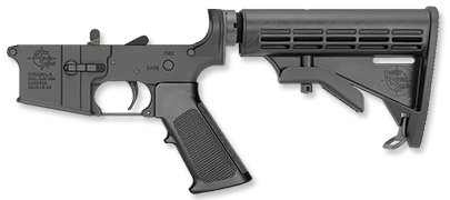LAR-15LH LEF-T Complete Lower Half / Two Stage Trigger / 6-Position Tactical CAR Stock