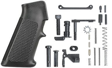 Lower Receiver Parts Kit, without Trigger Group, with Standard A2 Grip Black