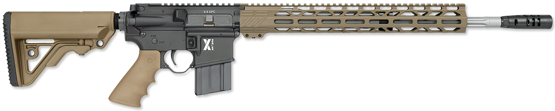 LAR-15M 6.8 X-1 Rifle, Tan with Operator CAR Stock