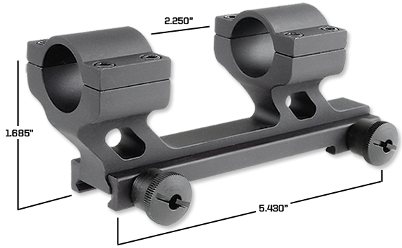 RRA Hi-Rise Scope Mount, 1 Inch Rings