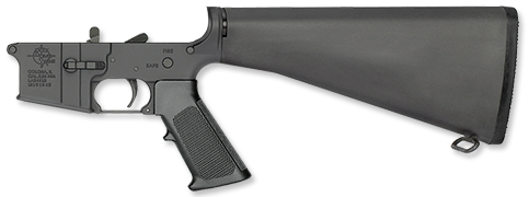 LAR-15LH LEF-T Complete Lower Half / Two Stage Trigger / A2 Buttstock