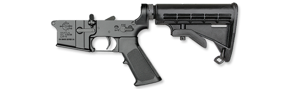LAR-15M Complete Lower Half / Two Stage Trigger / 6-Position Tactical CAR Stock